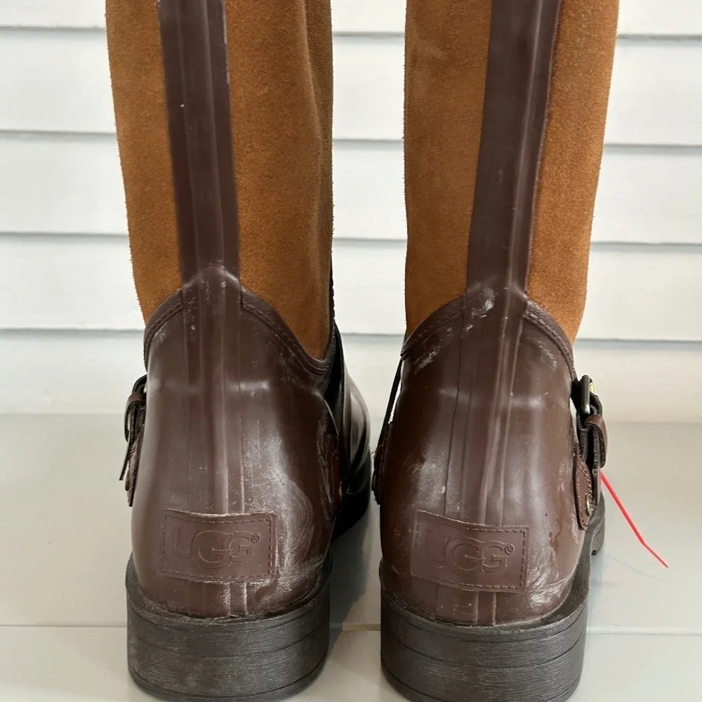 Ugg Sivada Chocolate Rain Boots Sz 41‎